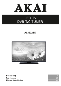 Handleiding Akai AL3222BK LED televisie