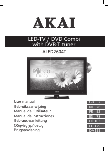 Handleiding Akai ALED2604T LED televisie