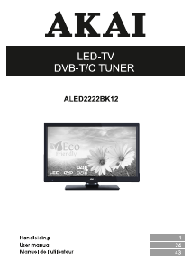 Handleiding Akai ALED2222BK12 LED televisie