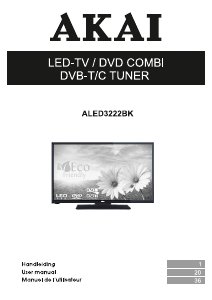 Handleiding Akai ALED3222BK LED televisie