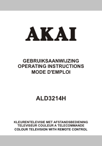 Handleiding Akai ALD3214H LCD televisie