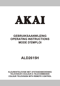 Handleiding Akai ALD2615H LCD televisie