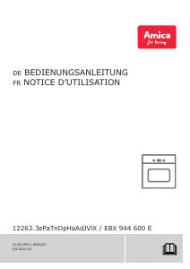 Bedienungsanleitung Amica EBX 944 600 E Backofen