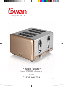 Manual Swan ST14050COPN Toaster