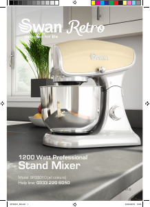 Manual Swan SP33010RN Stand Mixer