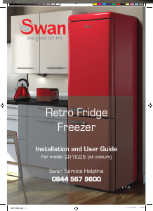 Manual Swan SR11025RN Fridge-Freezer