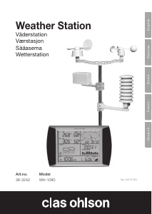 Manual Clas Ohlson WH-1080 Weather Station