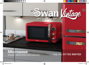 Manual Swan SM22030GRN Microwave