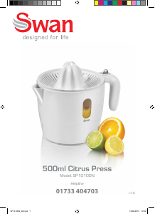 Manual Swan SP10100N Citrus Juicer
