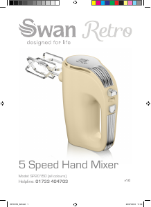 Handleiding Swan SP20150RN Handmixer