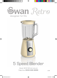 Manual Swan SP20180BN Blender