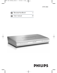 Bedienungsanleitung Philips DTR4020 Digital-receiver