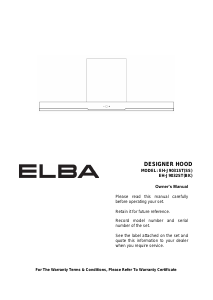 Manual Elba Elegante EH-J9032ST(BK) Cooker Hood