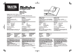 Manual Tanita HD-305 Scale