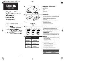 Manual Tanita HD-325 Scale