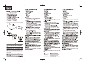 Manual Tanita HD-362F Scale