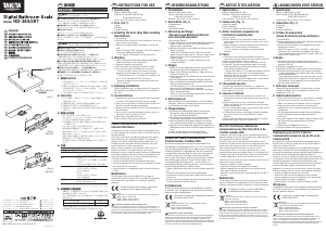 Manuale Tanita HD-384 Bilancia