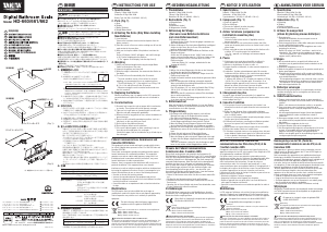 Manual Tanita HD-660 Scale