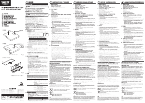 Manual Tanita HD-662 Scale
