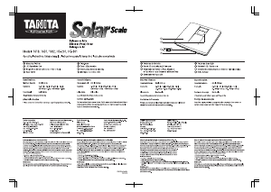 Manual de uso Tanita HS-301 Báscula