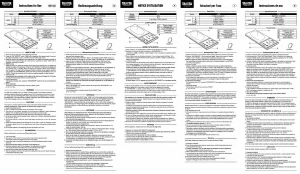 Manuale Tanita 1479Z Bilancia industriale