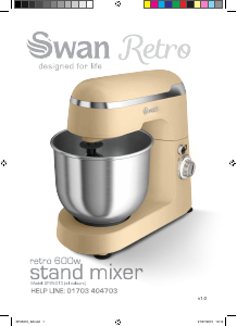 Manual Swan SP25010BN Stand Mixer