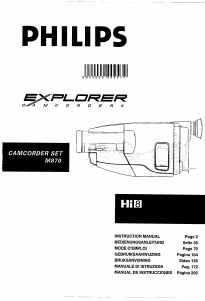 Handleiding Philips M870 Camcorder