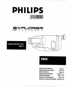 Handleiding Philips M871 Camcorder