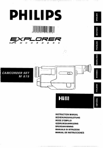 Handleiding Philips M875 Camcorder