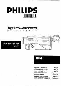 Handleiding Philips M880 Camcorder