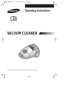 Manual Samsung VC-8932E Vacuum Cleaner