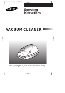 Manual Samsung VC-9015V Vacuum Cleaner