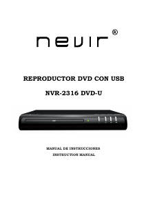Manual Nevir NVR-2316 DVD-U DVD Player