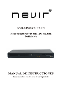 Manual de uso Nevir NVR-2350 DVD-HDUG Reproductor DVD