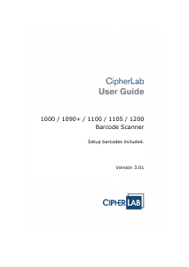 Manual CipherLab 1090+ Barcode Scanner
