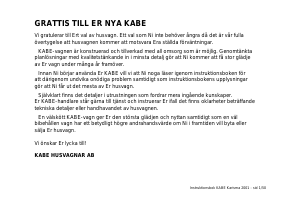 Bruksanvisning Kabe Karisma 550 (2001) Husvagn