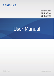 Посібник Samsung EB-PA510 Портативний зарядний пристрій