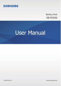 Посібник Samsung EB-PG930 Портативний зарядний пристрій