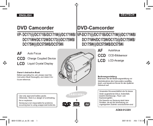 Handleiding Samsung VP-DC171 Camcorder