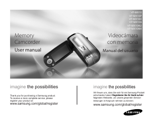 Manual de uso Samsung VP-MX10 Videocámara