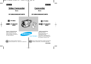 Manual Samsung VP-W80 Camcorder