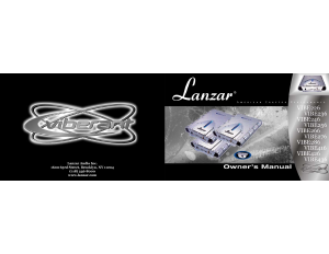 Manual Lanzar Vibe 236 Car Amplifier