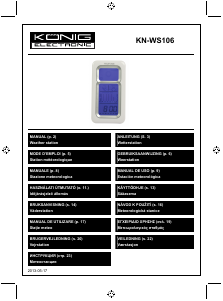 Manual de uso König KN-WS106 Estación meteorológica