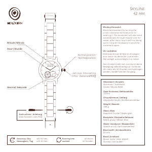 Handleiding Holzkern Amsterdam Horloge