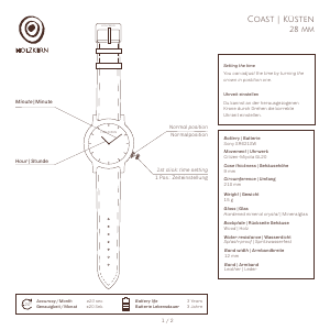 Handleiding Holzkern Corsara Horloge