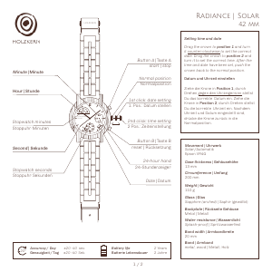 Manual Holzkern Radar Watch