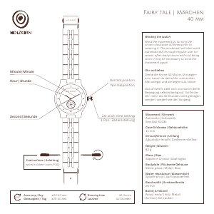 Manual Holzkern Schneewittchen Watch