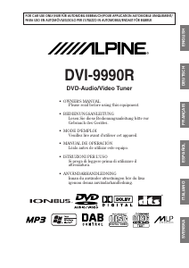 Manual Alpine DVI-9990R Car Radio