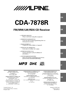 Manual Alpine CDA-7878R Car Radio