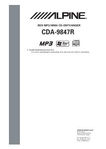 Handleiding Alpine CDA-9847R Autoradio